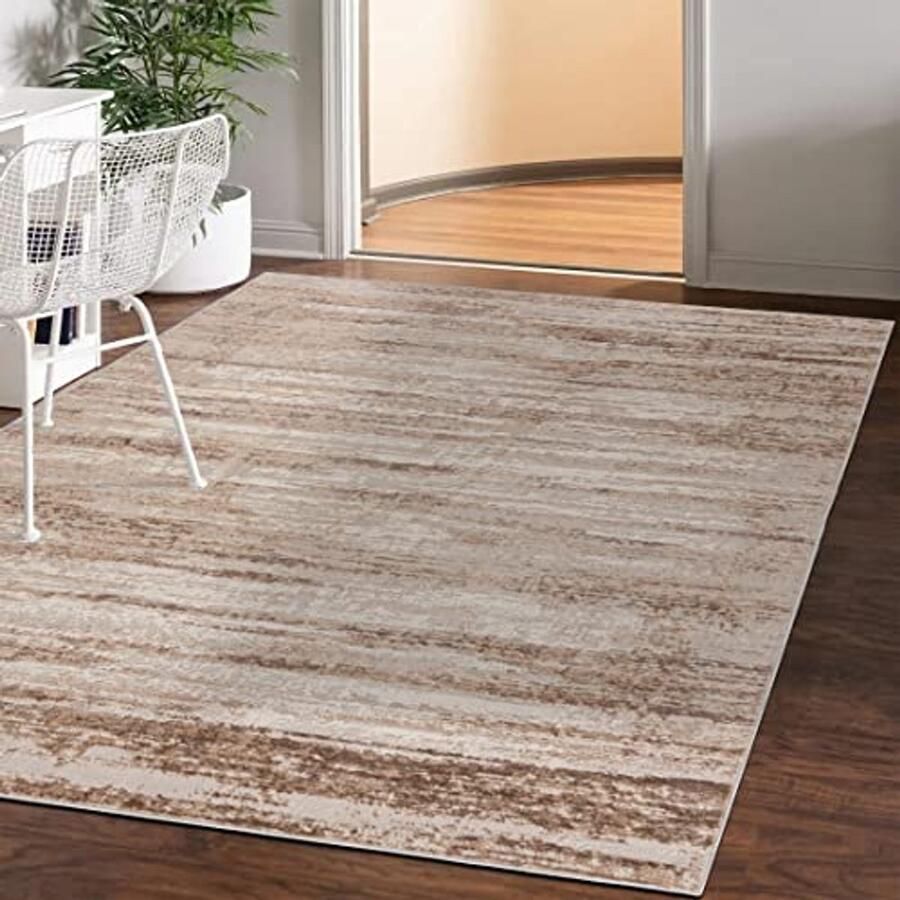 Vloerkleed Vintage 80x150cm Abstract Tapijt voor Woonkamer Slaapkamer en Eetkamer Duurzaam en Comfortabel