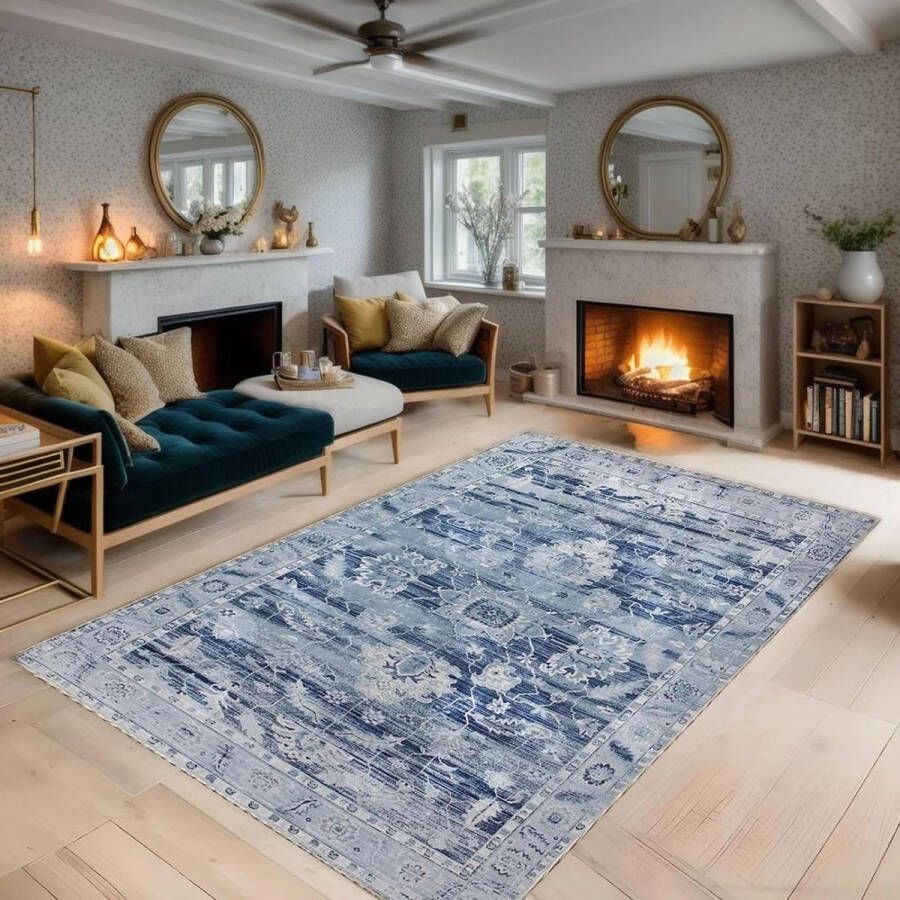 Vloerkleed woonkamer thuis woonkamer eetkamer shaggy tapijt woonkamer tapijt boho-tapijt in oosterse stijl laagpolig tapijt (designer C 120 x 180 cm)