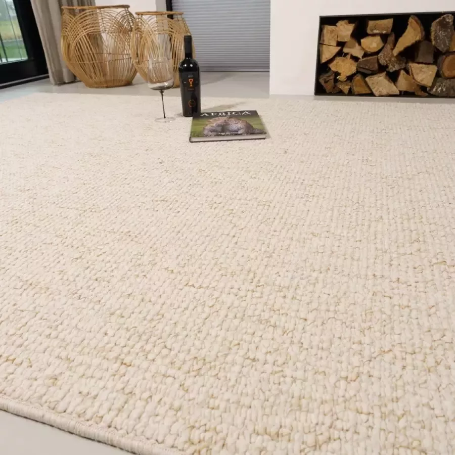 Vloerkleed Xilento Stone Ivory 170 x 230 cm