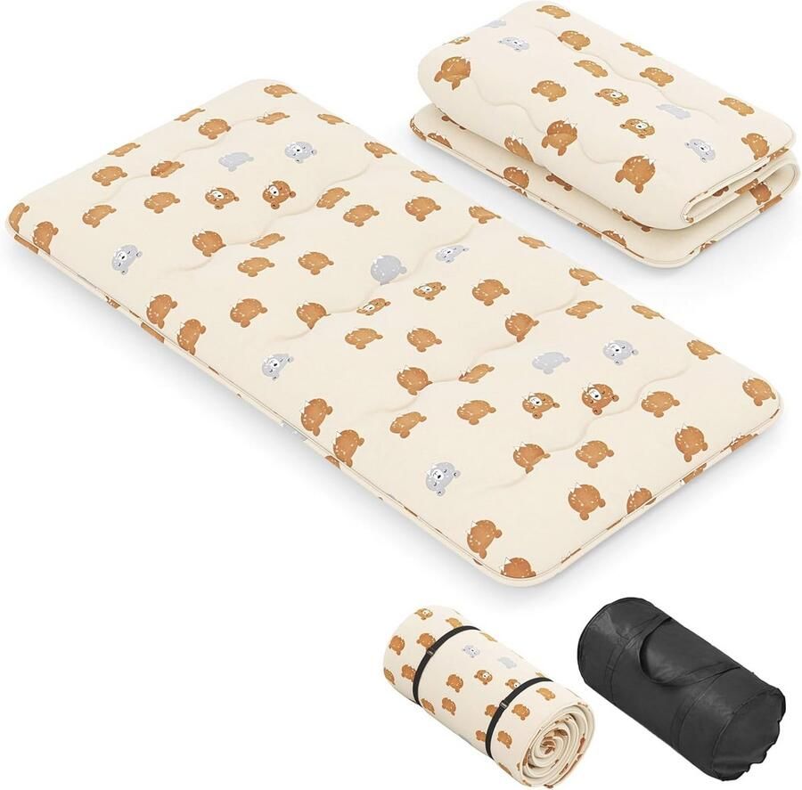 Vloermatras 90 x 200 cm Opvouwbaar Tatami Matras voor Slaapcomfort Ideaal voor Logeerkamer en Reis