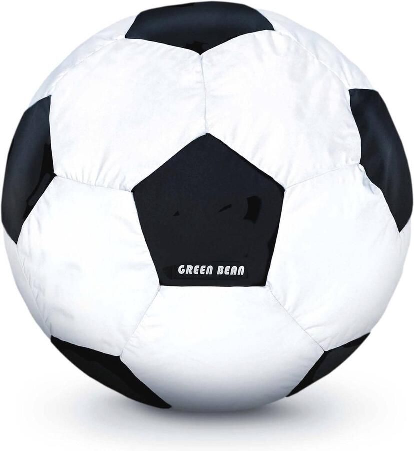 Voetbal Zitzak Ronde Lounge Kussen voor Kinderen en Volwassenen 90cm of 110cm Wasbare Hoes Gamingstoel