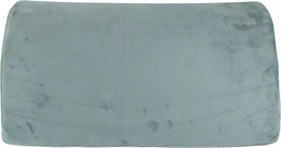 Voeten Kussen Ergonomische Voeten Steun voor Thuis of op Kantoor Tweezijdig te gebruiken voor Actieve Zithouding achter Bureau Wasbare Hoes van Velboa Anti-Slip Onderkant Grijs