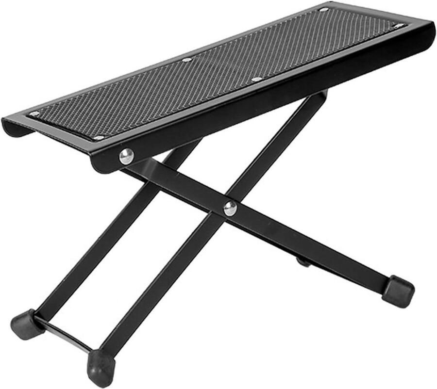 Gitaar voetenbank voor beginners antislip rubberen ondervloer opvouwbaar en in hoogte verstelbaar