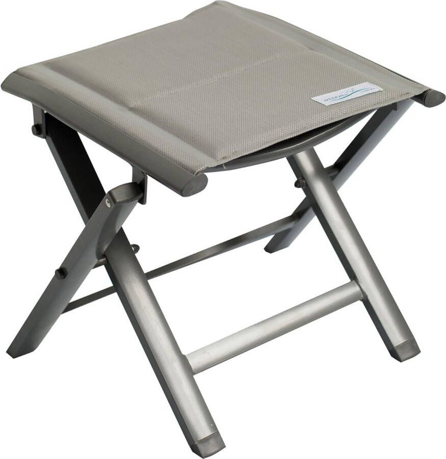 Voetenbank voor volwassenen Voetenbank Camping vouwkruk grijs ca. 41 x 41 x 41 cm grijs XXL