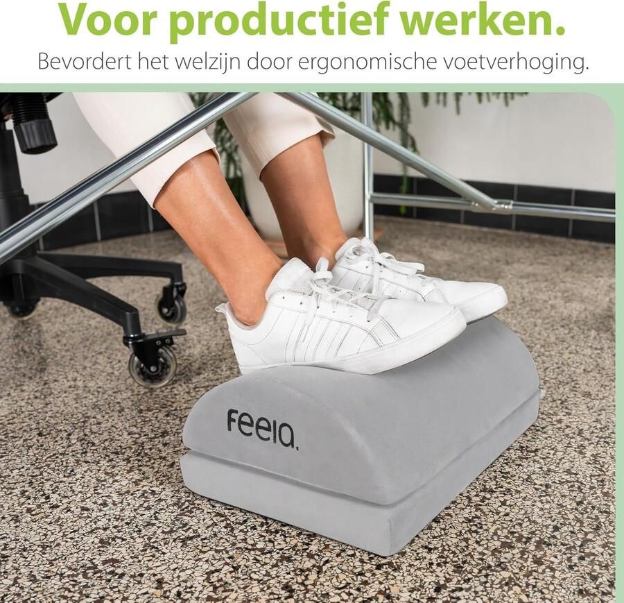 Houten voetensteun bureau beensteun ontworpen in Duitsland antislip voetsteun bureau met kantelfunctie comfortabele voetenbank voor kantoor footrest als accessoire voor thuiskantoor - Foto 4