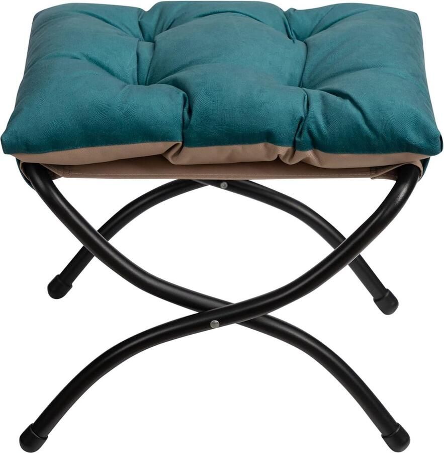 Voetenbankje Of Poef Voor Bij Bureau Voetensteun Ook Te Gebruiken Als Voetenkussen Pauwblauw