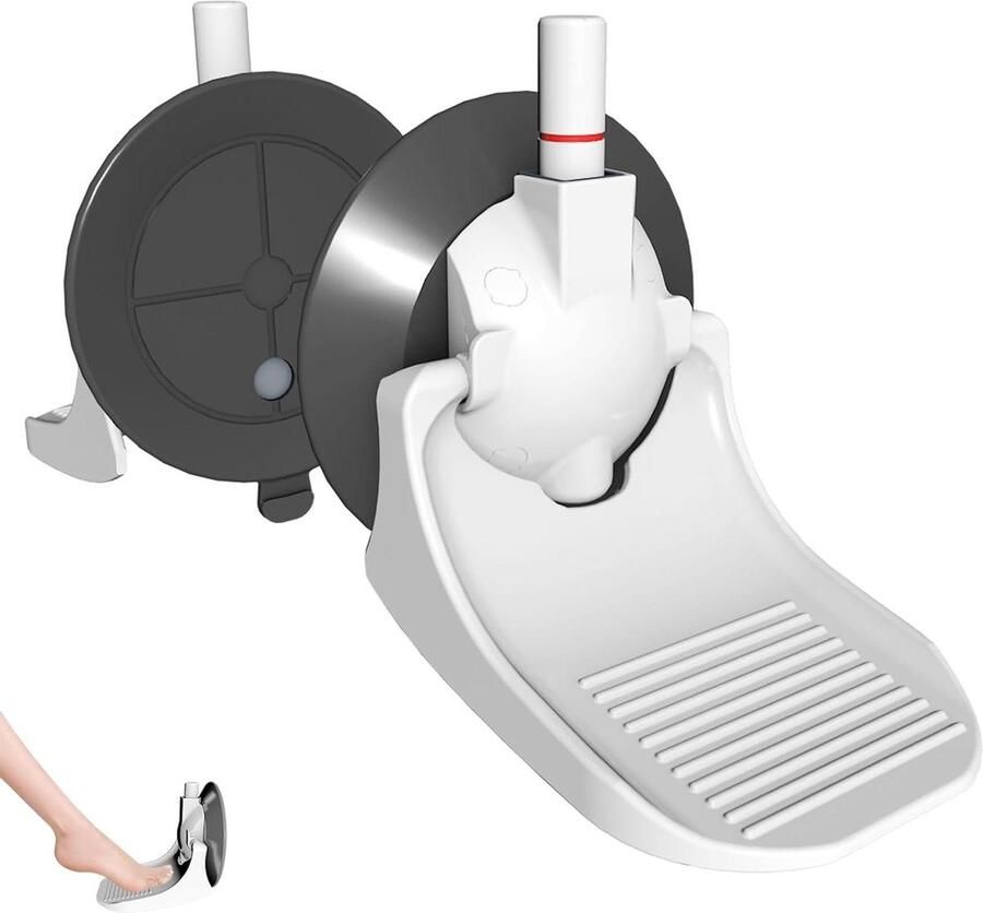 Voetensteun voor badkamer met sterke zuignap pedicure en scheerbenen zonder boren