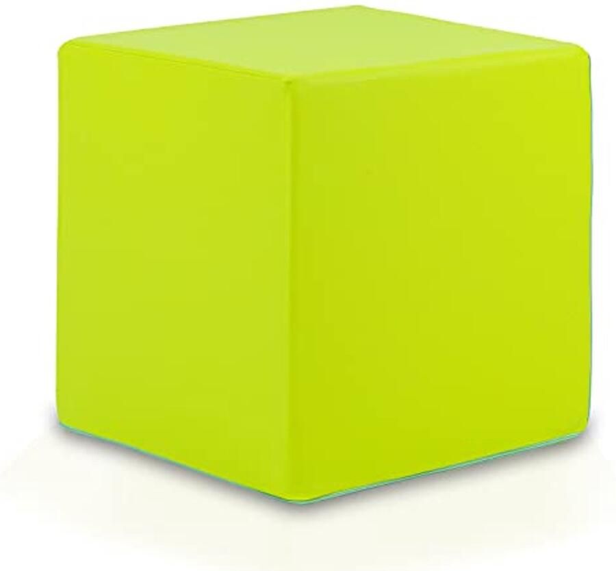 Voetsteun Blok van Kunstleer Vierkante Zitzak voor Binnengebruik 40 x 40 cm