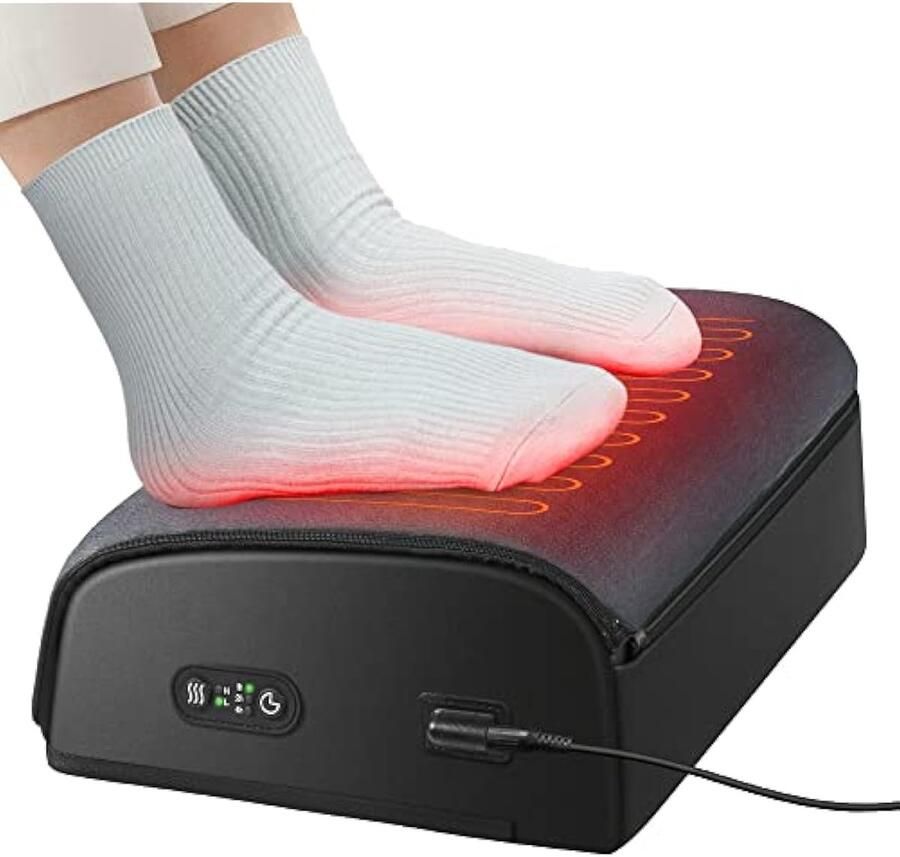 Voetsteun bureau in hoogte verstelbare voetenbank ergonomische voetensteun bureau thuiskantoor voetwarmer voetverwarming cadeaus voor mannen en vrouwen kerstcadeaus
