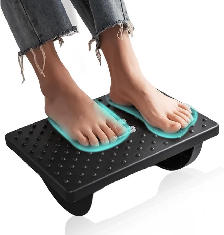 Voetsteun ergonomische voetensteun antislip voetenbank met massagepunten voor bureau thuis
