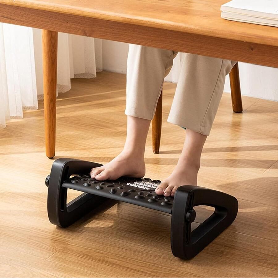 Verstelbare Voetensteun voor Onder Bureau Verbeter Zitcomfort en Verminder Vermoeidheid Geschikt voor Woonkamer en Kantoor - Foto 3