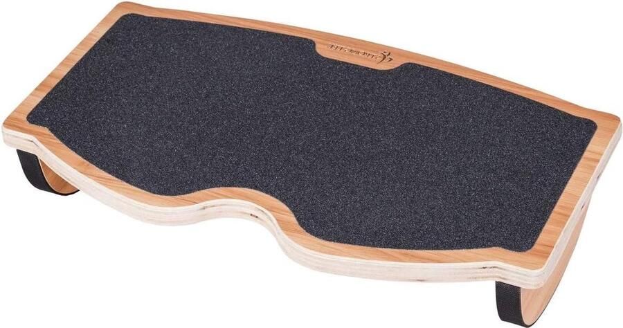 Voetsteun onder bureau natuurlijk hout antislip oppervlak ergonomisch drukontlasting goede houdingsondersteuning thuis werk kantoor pc-gebruik compact 350 lbs