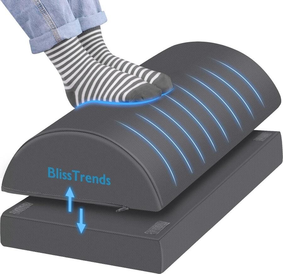 Voetsteun voor onder het bureau Veelzijdige en comfortabele voetkruk met verstelbare hoogtes voor auto thuis en kantoor