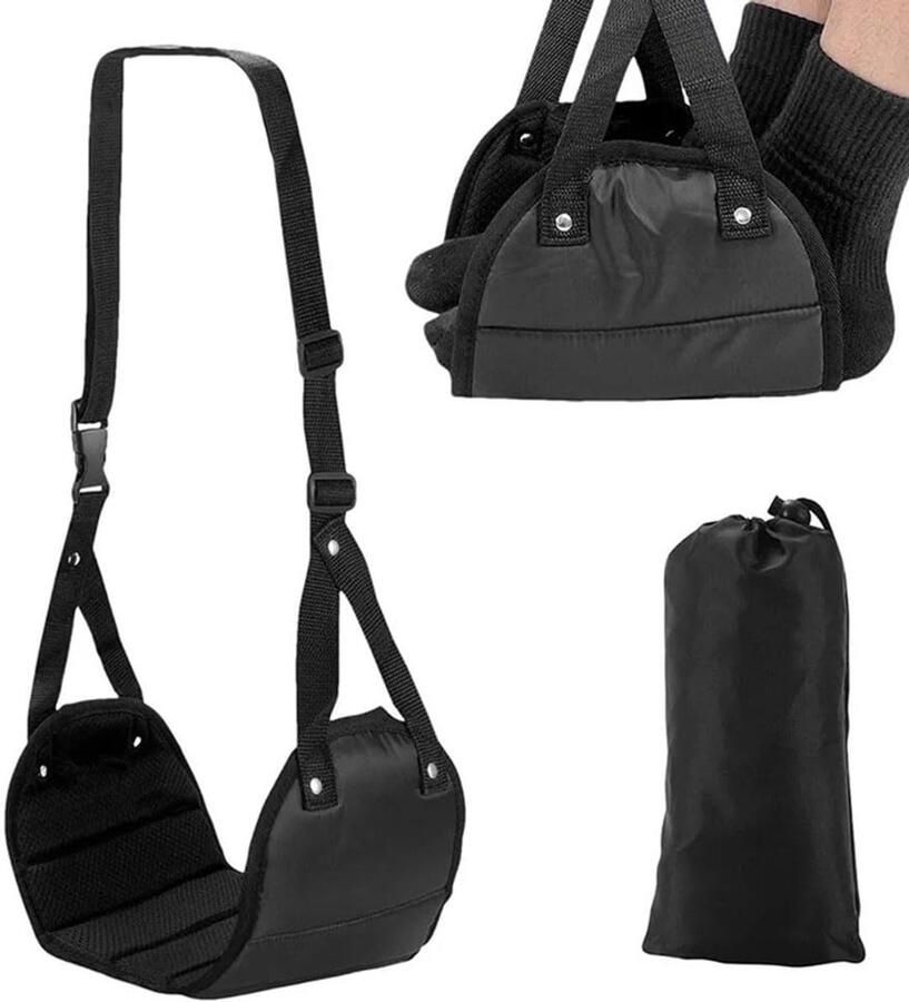 Voetsteun voor vliegtuigen draagbare basis ontworpen reisvoethangmat reisaccessoires voor lange vluchten verstelbare voethangmat voor reizen