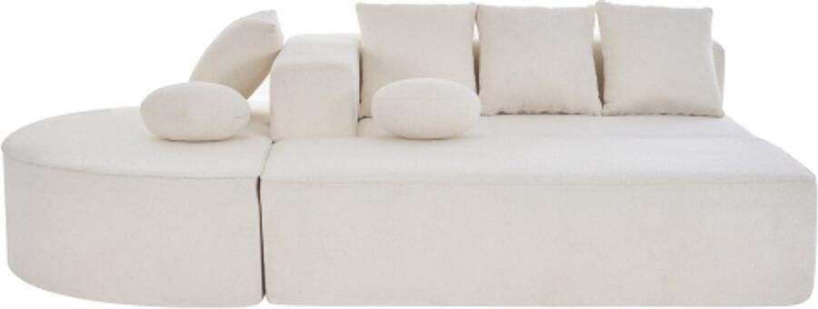 Volledig gecomprimeerde montagevrije modulaire wolkenbank segmenten modern chenille stof zachte diepe zit comfortabele hoekbank ideaal voor woonkamer en slaapkamer