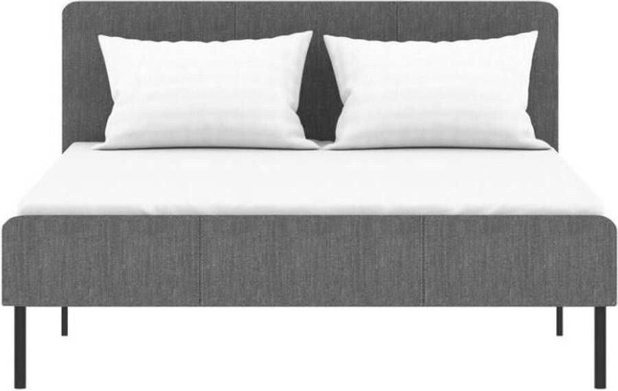 Volwassen bed SIME 140 x 190 cm Inclusief bedbodem Grijs