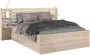 Volwassen escale bed 140x190 cm bedkop + 2 laden Japans chene decor l 204.4 x h 98 2 x d 207 2 cm parisot - Thumbnail 2