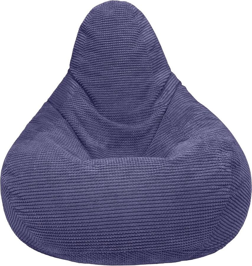 Volwassen Highback Bean Bag Stoel Comfortabele Zitzak voor Woonkamer en Gaming