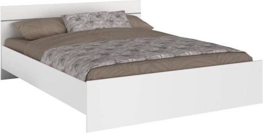 Parisot EMOB Tweepersoonsbed Sole Mio 160x200 wit Tweepersoonsbedden Wit Spaanplaat Tweepersoonsbedden Tweepersoons Normaal bed OP VOORRAAD - Foto 2