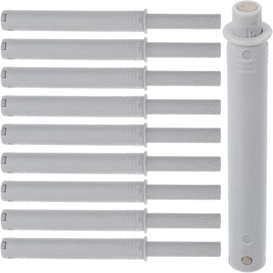 Voor de titel: Push To Release grendels Set van 10 Kastdeurgrendel Keukenkast Deuren openen met druk Mechanisme