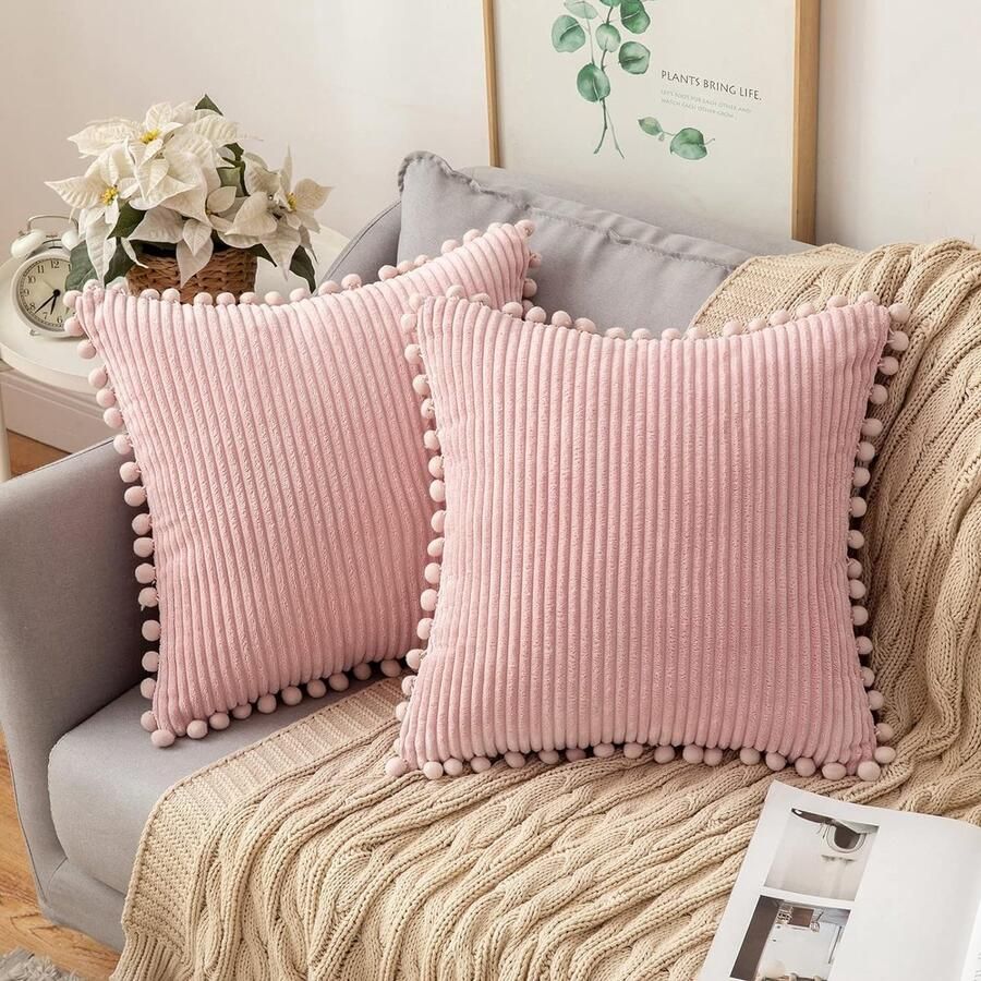 Voordeelset van 2 kussenslopen imitatiebont zacht pluche zachte decoratieve vierkante kussenhoezen zacht pluchen hoezen woonkamer bank slaapkamer 60 x 60 cm wit kussenhoes 60x60