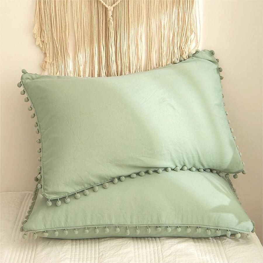 Voordeelset van 2 macramÃ£Â©kussenslopen 45 x 45 cm 100% handgemaakt bohemian stijl decoratieve hoes voor sierkussen zachte decoratieve kussenhoes voor bank lendenkussen bedhoes voor sierkussen slaapkamer decoratie