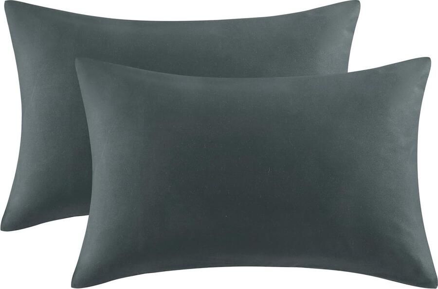 Voordeelset van 4 decoratieve kussenhoezen katoen zacht ademenden hoes voor sierkussen dubbelzijdig patroon berg abstract stijlvol en decoratief kussen sofakussen voor bank auto slaapkamer 45 x 45 cm