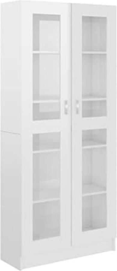 Voorraadkast Met Deuren Voorraadkast Met Planken En Deuren Opbergkasten Met Deuren Kast Met Legplanken 82.5 x 30.5 x 185.5 CM Wit