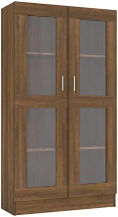 Voorraadkast Met Deuren Voorraadkast Met Planken En Deuren Opbergkasten Met Deuren Kast Met Legplanken 82.5 x 30.5 x 150 CM Bruin