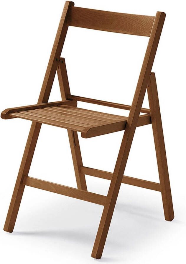 Vouwbare Stoel Walnoot beukenhout (79 x 42 5 x 47 5 cm) - Foto 2
