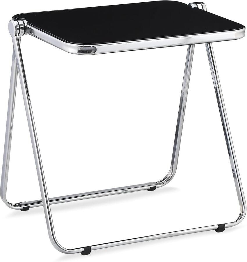 Vouwbare tv-dienbladetafel opvouwbaar bureau klein thuiskantoor zwart acryl