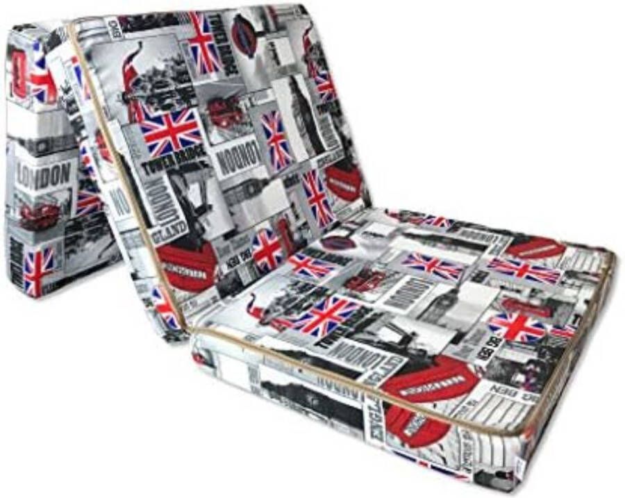 Vouwmatras 1 Persoons Logeermatras Opvouwbaar Opvouwbare Matras 1 Persoon 198 x 80 x 10 CM