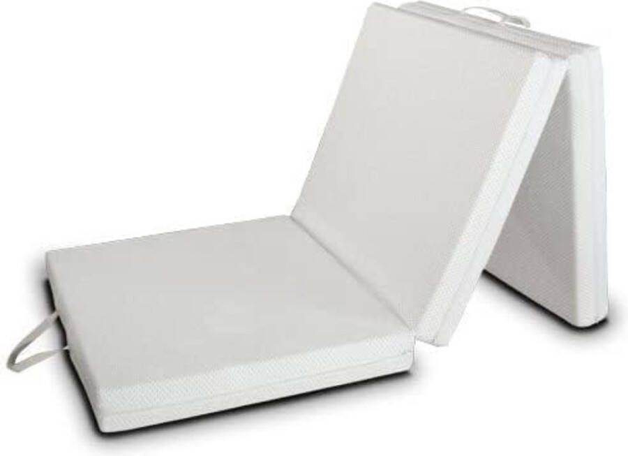 Vouwmatras 1 Persoons Logeermatras Opvouwbaar Opvouwbare Matras 1 Persoon 80 x 200 CM Groen