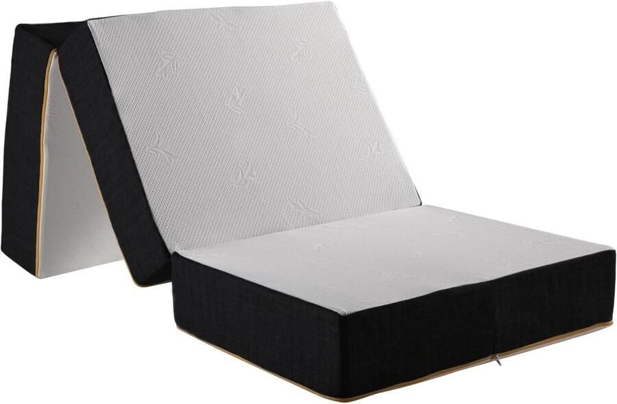 Vouwmatras Futon Eenpersoonsbed 80 x 200 cm Orthopedisch Schuim voor Camping en Reis