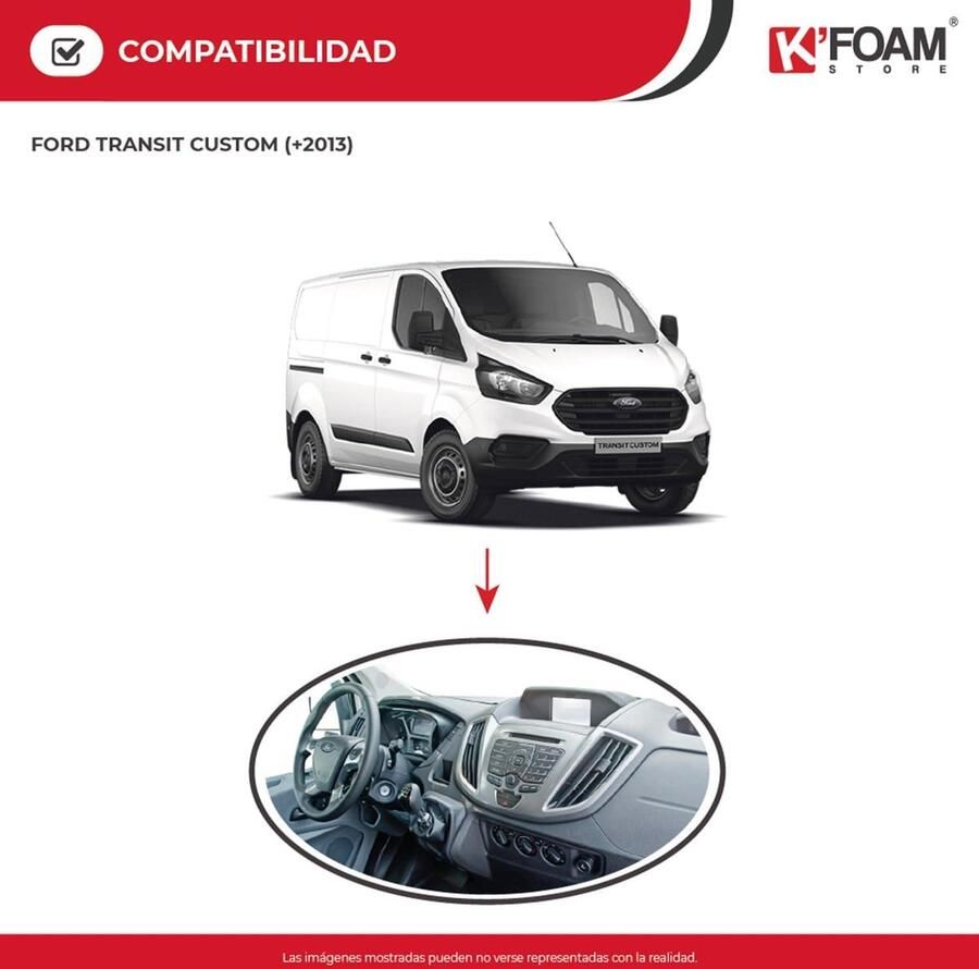 Vouwmatras voor Ford Transit Custom grijs extra bed camper voorbed bestelwagen +2013 vouwmatras