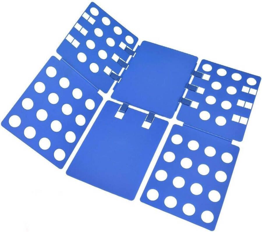 Vouwplank voor kledingoverhemden kinderen en volwassenen T-shirt vouwplank wasvouwplank wasmap kleding verstelbaar blauw