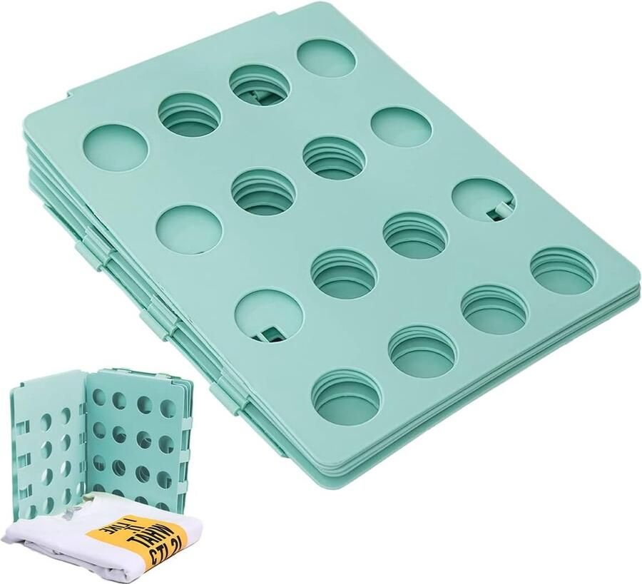 Vouwplank voor T-shirt vouwplank vouwhulp voor kleding T-shirt vouwhulp wasvouwplank T-shirtmap vouwplank voor wasgoed vouwplank kleding groen