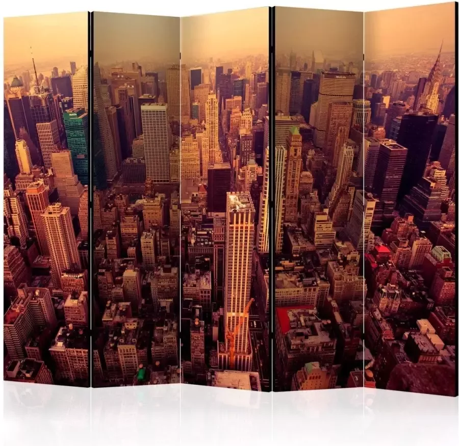 Artgeist Walljar Vouwscherm Bird Eye View Of Manhattan New York II [Room Dividers]
