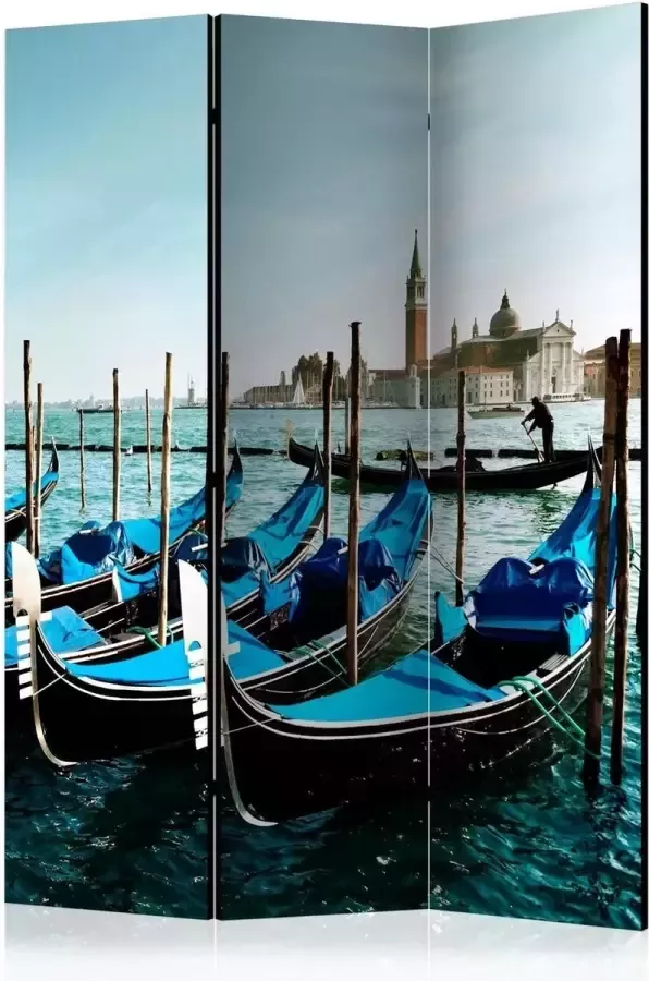 Artgeist Walljar Vouwscherm Gondolas on the Grand Canal Venice [Room Dividers] - Foto 2
