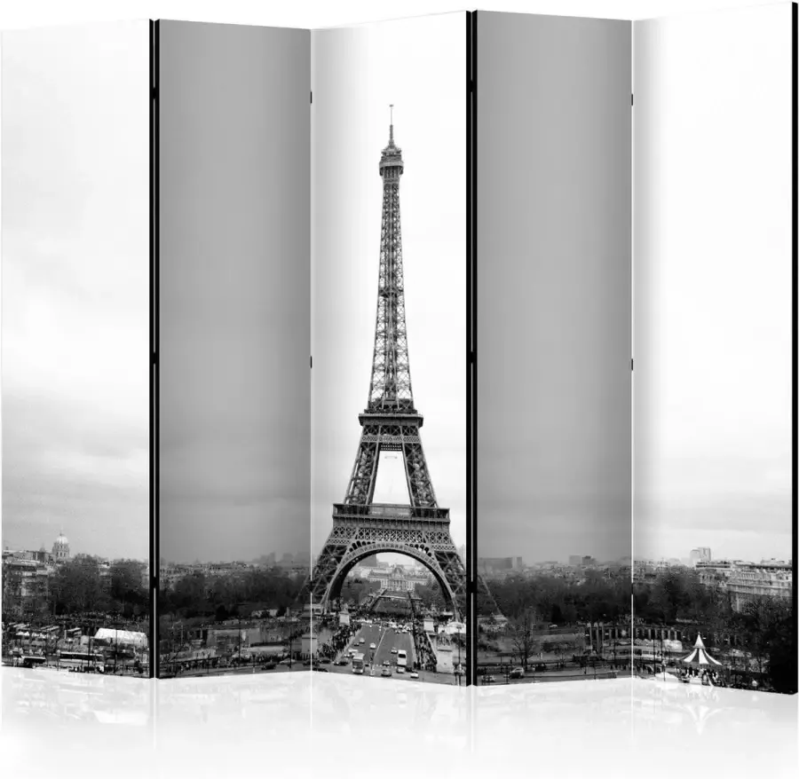 Artgeist Walljar Vouwscherm Paris: black and white photography II [Room Dividers] - Foto 2
