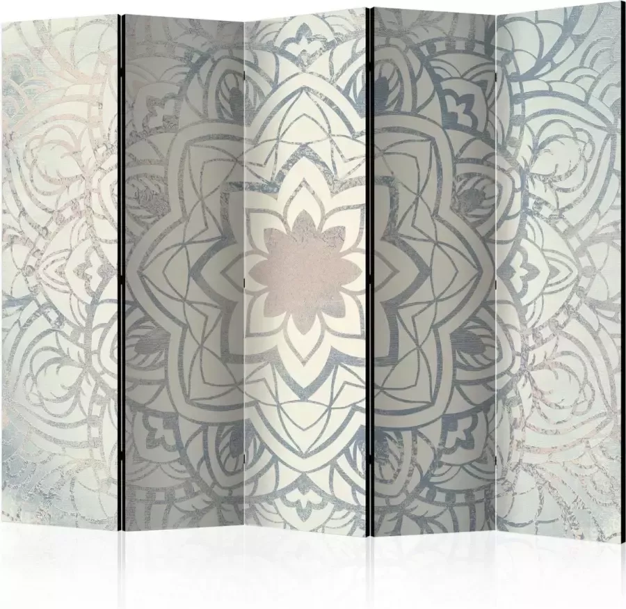 Artgeist Walljar Vouwscherm Winter Mandala II [Room Dividers]