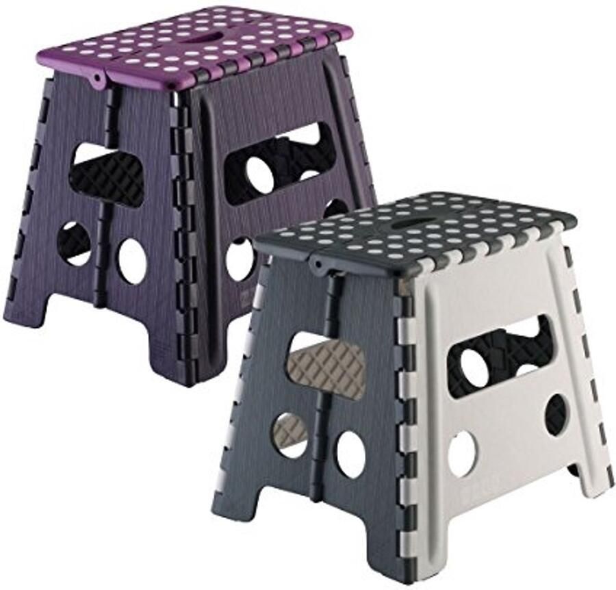 Vouwstoel Inklapbaar stevig tot 150 kg 37 5 x 32 x 30 cm verschillende kleuren