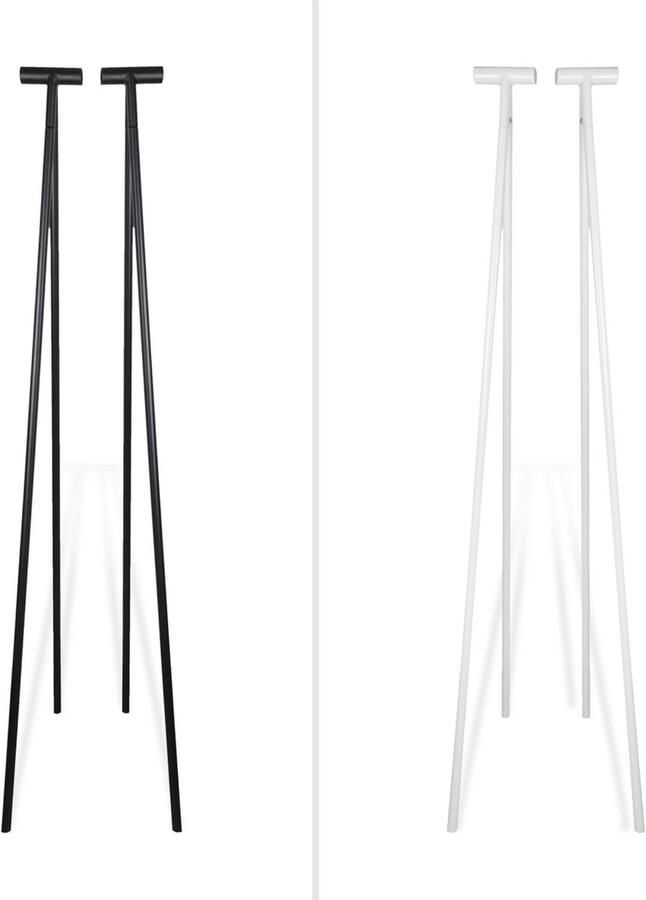 Vrijstaand Kledingrek Gard Design Opruimen en Presenteren van Kleding DIY Garderobe Massief Hout & Stalen Constructie