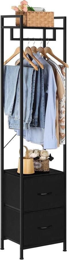 Vrijstaand Kledingrek met Lade Minimalistische Kledinghanger voor Thuis
