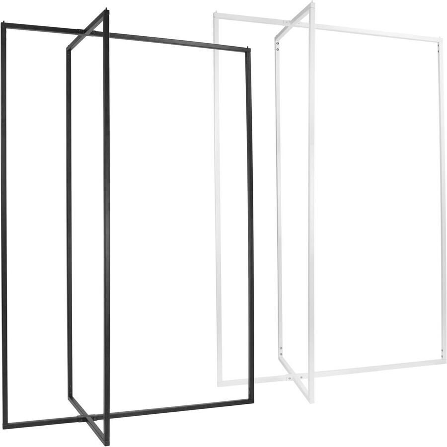 Vrijstaand Kledingrek van Stevig Metaal Kledingstandaard voor Slaapkamer Woonkamer en Kantoor 110 cm