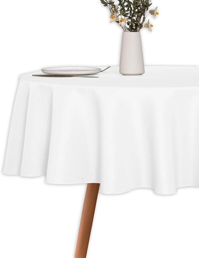 Vuilafstotend tafelkleed hoogwaardig en duurzaam wit