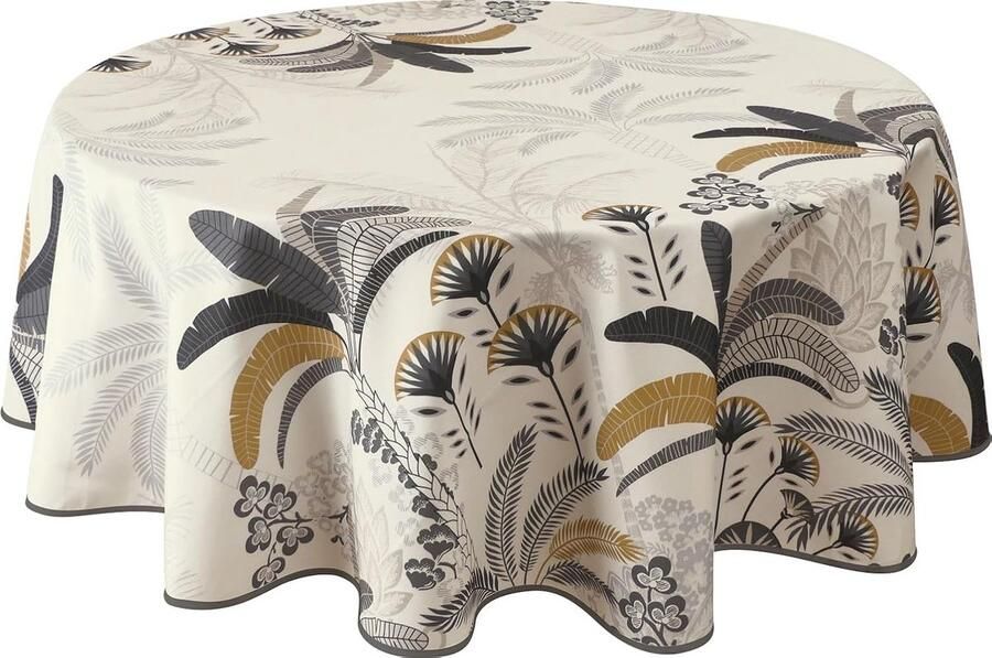Vuilafstotend tafelkleed palmbomen rond 160 cm