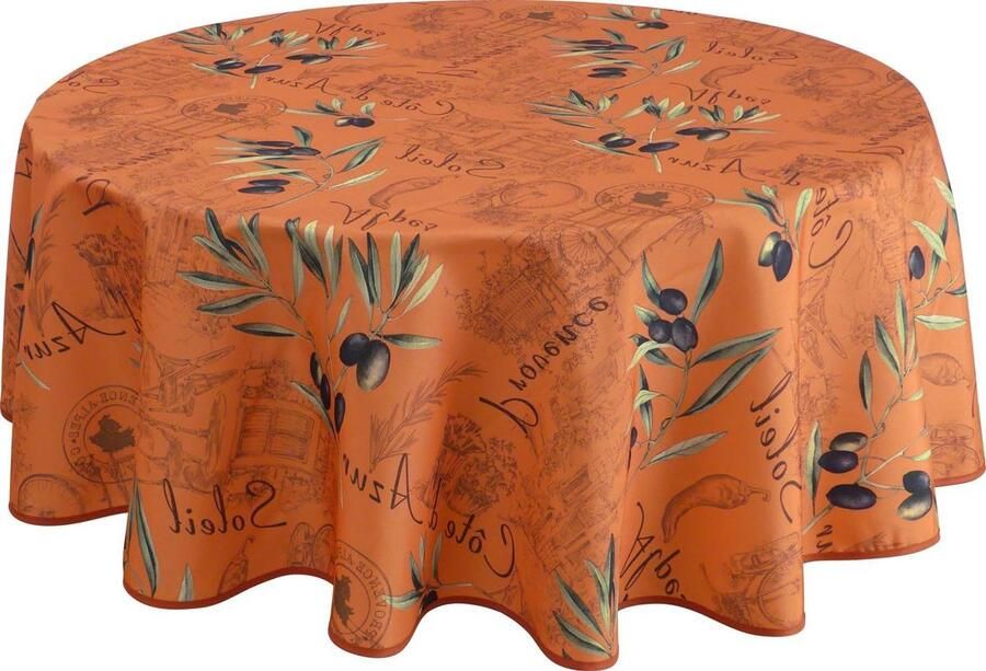 Vuilafstotend tafelkleed rond 160 cm Provence
