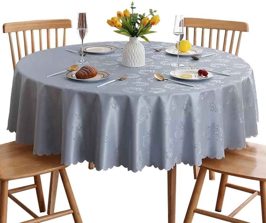 Vuilafstotend tafelkleed waterbestendig 1 stuk PVC 120 cm