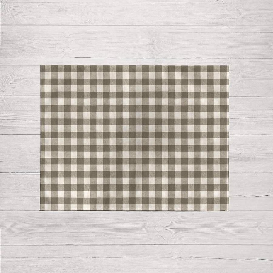 Vuilafstotende placemat Meerkleurig set van 2 45 x 35 cm biologisch katoen